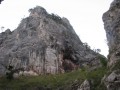 A rozsdás sziklatömb Havasgáldi-szoros